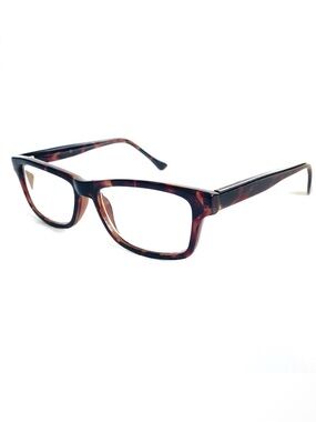 NWT +2.50 Reading Glasses Rectangular Tortoise Geek Unisex Nerd Horn Rimmed